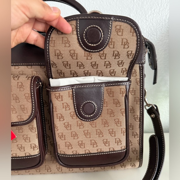 Dooney & Bourke Brown and Tan Tote Bag - Picture 2 of 10